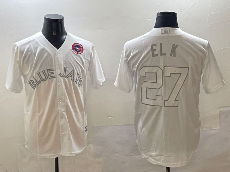 Men Toronto Blue Jays #27 El K White Game 2025 Nike MLB Jersey style 2->toronto blue jays->MLB Jersey